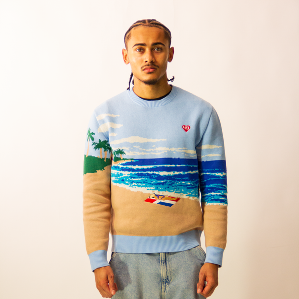 Dominican Bandera Knit Sweater 🇩🇴